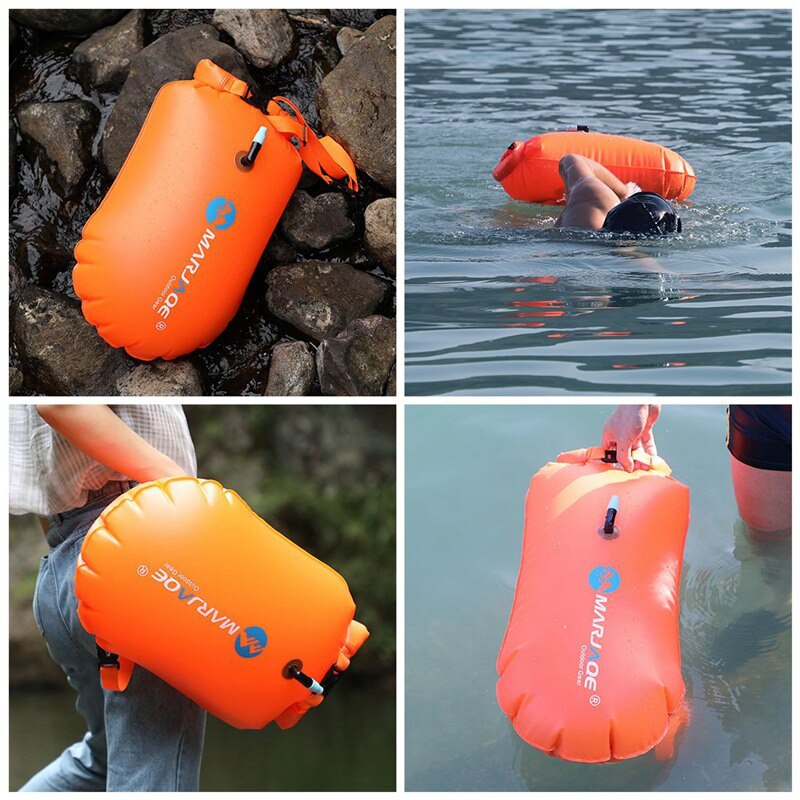 Pvc Zwemmen Boei Veiligheid Float Air Dry Bag Tow Float Zwemmen Opblaasbare Beursgang Tas