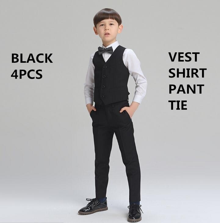 Boys Suits for Weddings Kids Prom Suits Wedding Suits Kids or Party Clothing of Boy Classic Costume 4pc 3T-12T