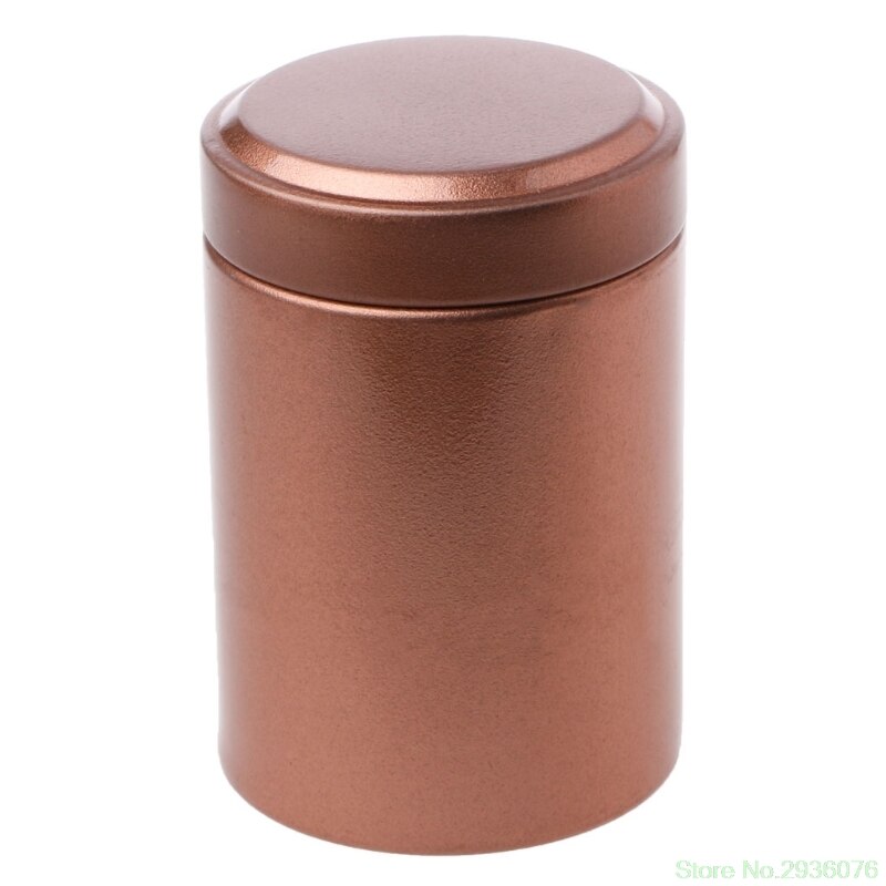 Mini Porable Thee Box Blik Reizen Outdoor Vaas Verzegelde Blikken 4.5x6.5 cm Ondersteuning: CP