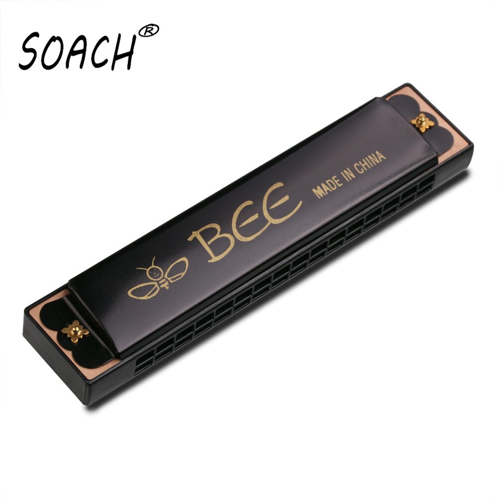SOACH delicado simple de tono G5 rojo 16 agujero instrumento de armónica armónicas gaita llaveros gaita de boca