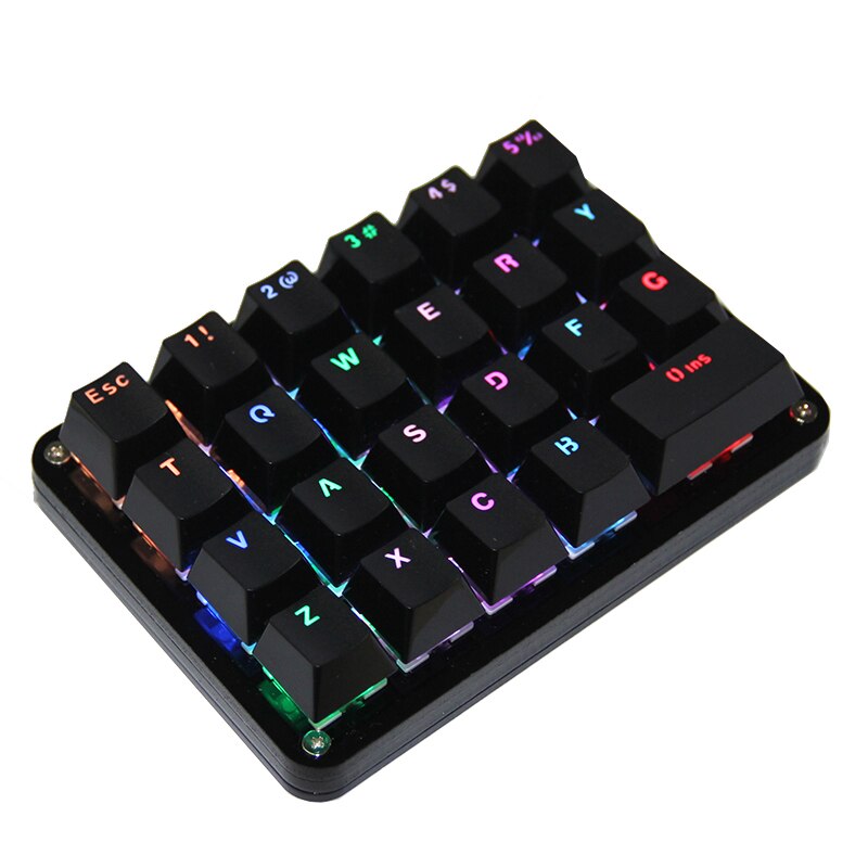 Gateron Cherry Switch 23 Key Macro Keyboard Programming Mechanical Keyboard RGB Backlight Programmable Gaming Laptop MAC Windows