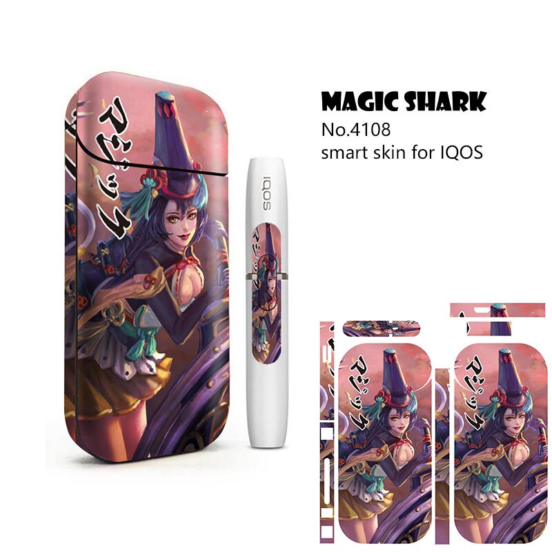 Magic Shark Anime Blood For IQOS 2.4 Plus Skin Cover Case Sticker IQOS 2.4p Sticker For IQOS Sticker: 4108