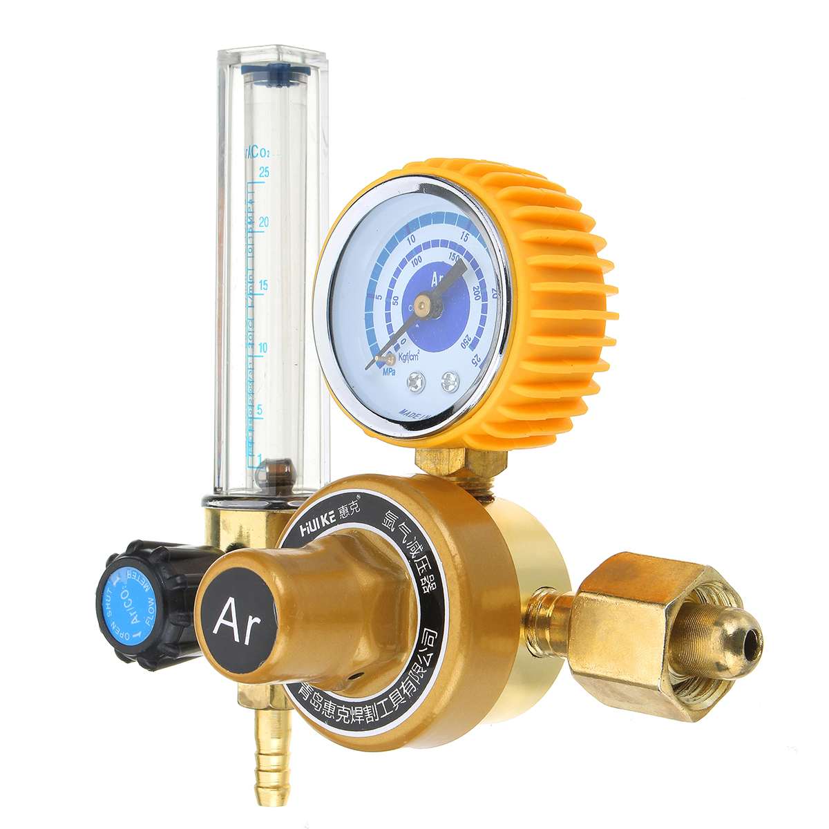G5/8" 0-25Mpa Argon CO2 Mig Tig Flow Meter Gas Regulator Flowmeter Welding Weld Gauge Argon Regulator Pressure Reducer