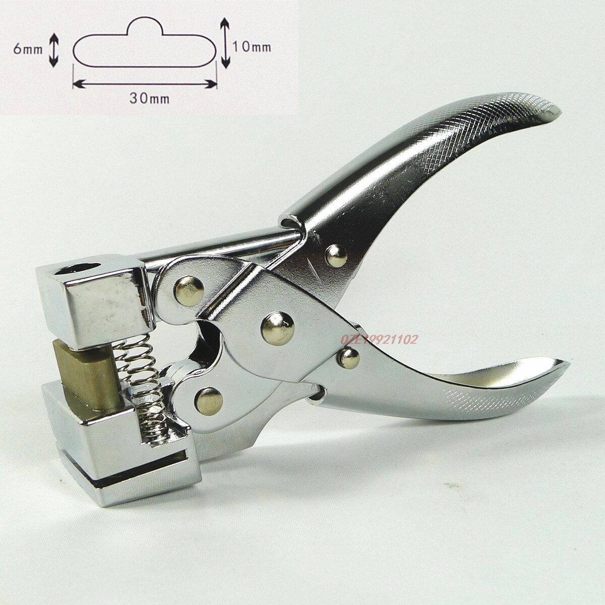 1 st. t-haak ponstang ponsmachine ophanggat lift schuifmaat vlinder