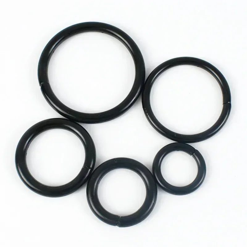 10Pcs Meetee 13-38mm Metal O Ring Buckle Circle Connection Hook DIY Bag Strap Belt Buckles Dog Collar Webbing Clasp Accessories: 8# / Copper