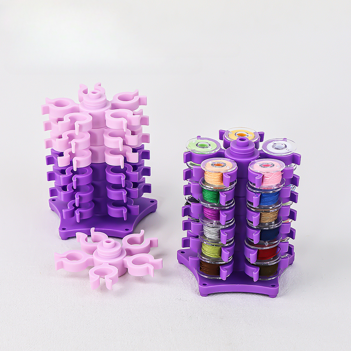 Nähen Spulen Turm Lagerung Clips Ständer für 30-Gewinde Spule Kunststoff Halter Klemmen Organizer Nähmaschine DIY Stickerei Werkzeug