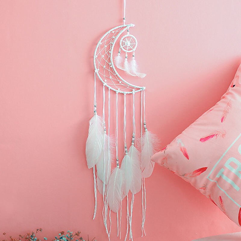 Anneau attrape-rêve en métal, pentagramme, licorne, cœur, macramé, artisanat, bricolage, carillon de mariage, accessoire suspendu