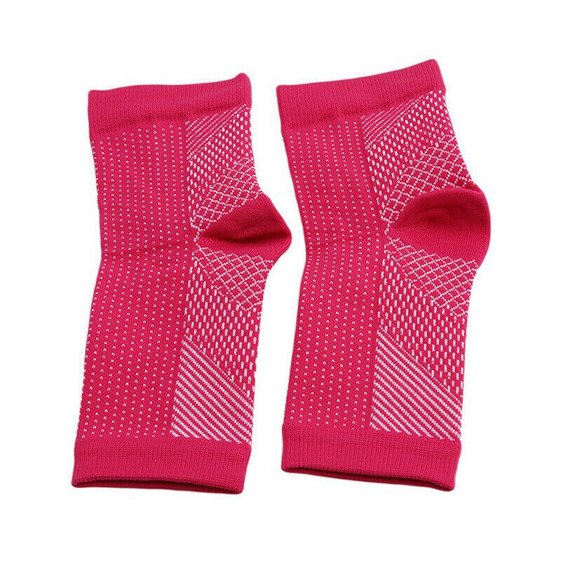 1 paar Fuß Compression Sleeve Anti Plantar Unterstützung Knöchel Engel Socken Sport Schutz Basketball Fußball Knöchel Unterstützung Relief Socke: Gold / S/m