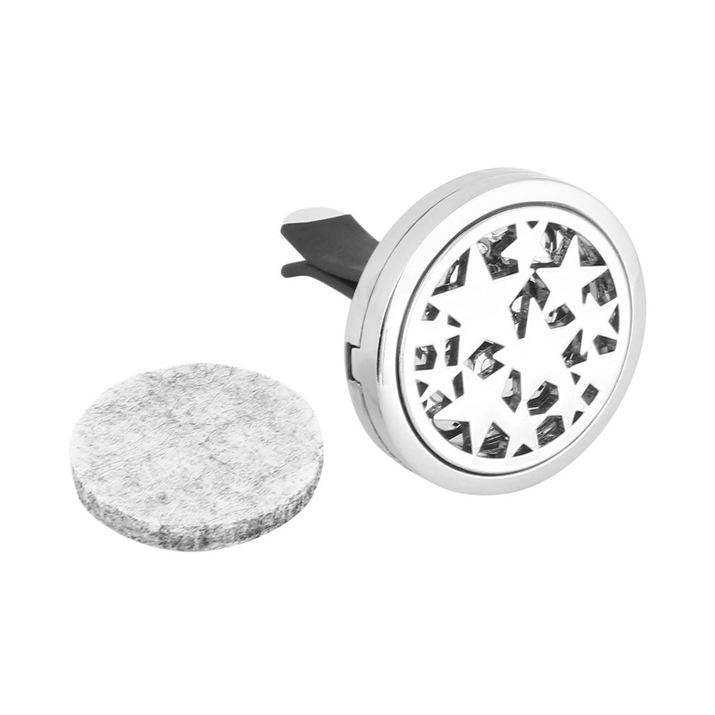 Air fresh car air vent parfymeklipp med ett stykke tilfeldig farge filt parfyme ark bil parfyme air freshener purifier holder: Default Title