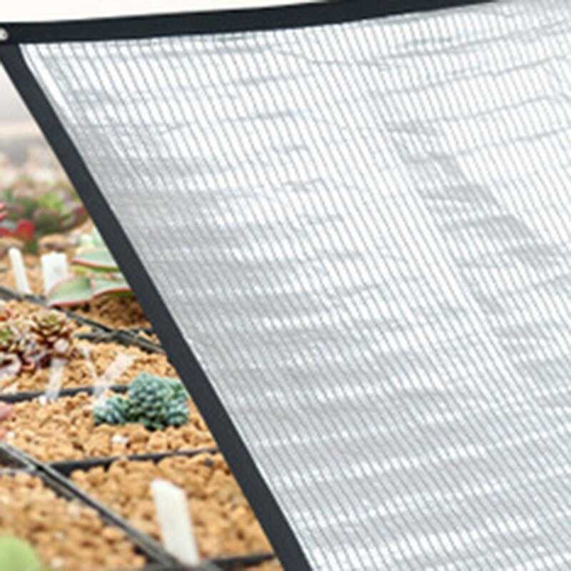 Reflective Shade Cloth Aluminum Foil Shading Sail Sunsn Shade Net 3X2M for Garden Flower Plants Pergola Patio