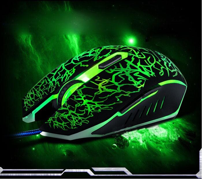 Wired Mouse 6 Buttons 4000DPI Colorful LED Backlight Optical USB Gamer Mice Laptop PC Computer Mause Gaming Mouse For Pro Gamer