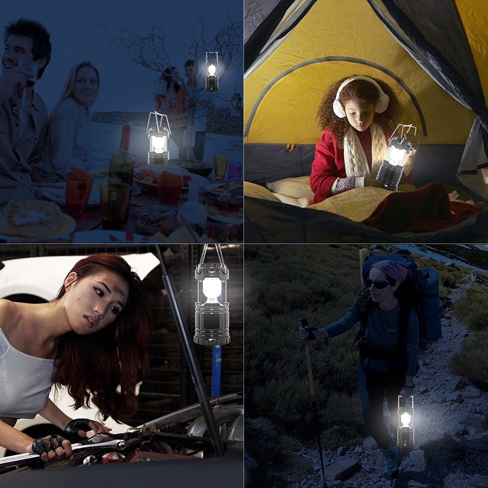 Solar Charger Camping Lantaarn Lamp Led Outdoor Verlichting Vouwen Kamp Tent Lamp Usb Oplaadbare Lantaarn Emergency Lamp