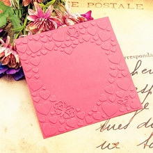 Easter plastic heart template craft card making paper card album wedding decoration Embossing folders
