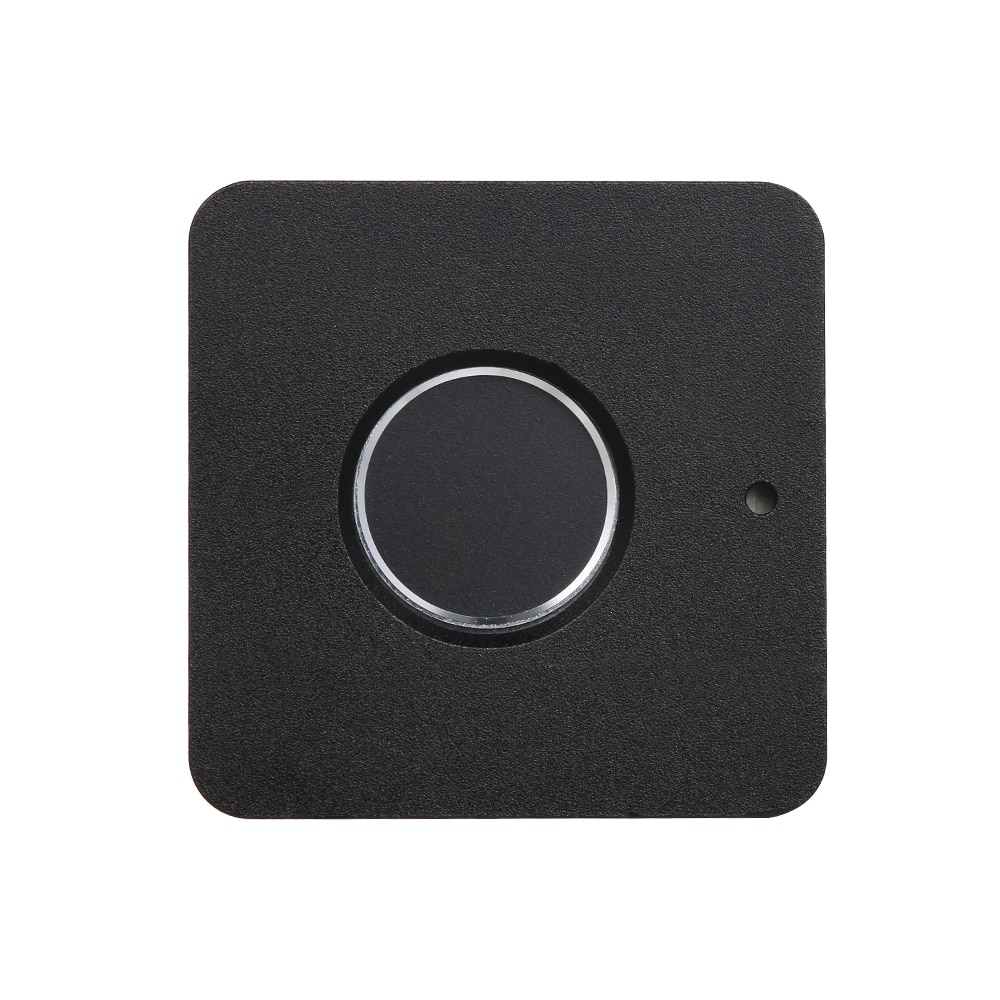 Smart nøglefri fingeraftrykskabslås biometrisk elektrisk lås fingeraftryksskuffelås til kontorskuffe arkivskab sort
