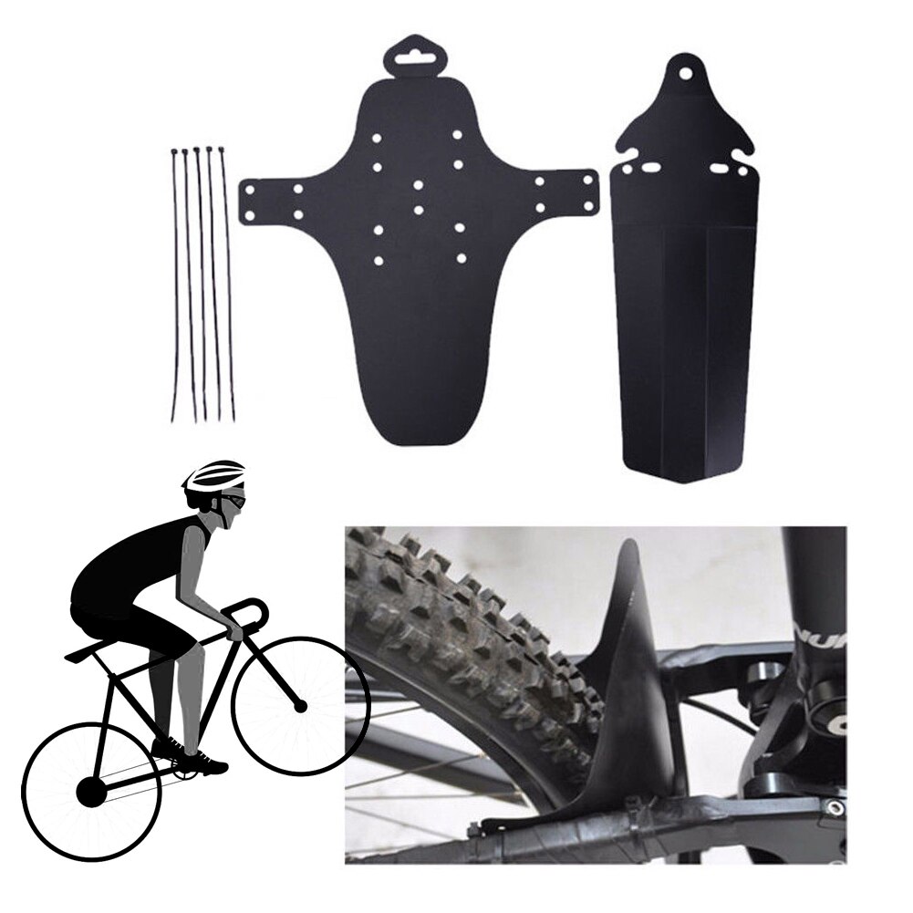 1 Set Bicycle Fenders Plastic Front Rear Bike Mudguard MTB Bike Tire Tyre Mud Guard Cycling Accessories for Bicycle