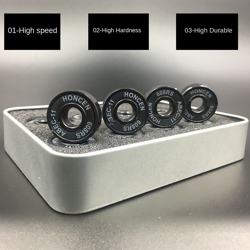 16 roulements de pièces 608RS ABEC-11 les roulements en acier d'IkDNomium à grande vitesse 7 pour des patins à roulettes terrestre quent le conseil de scooter de Longboard
