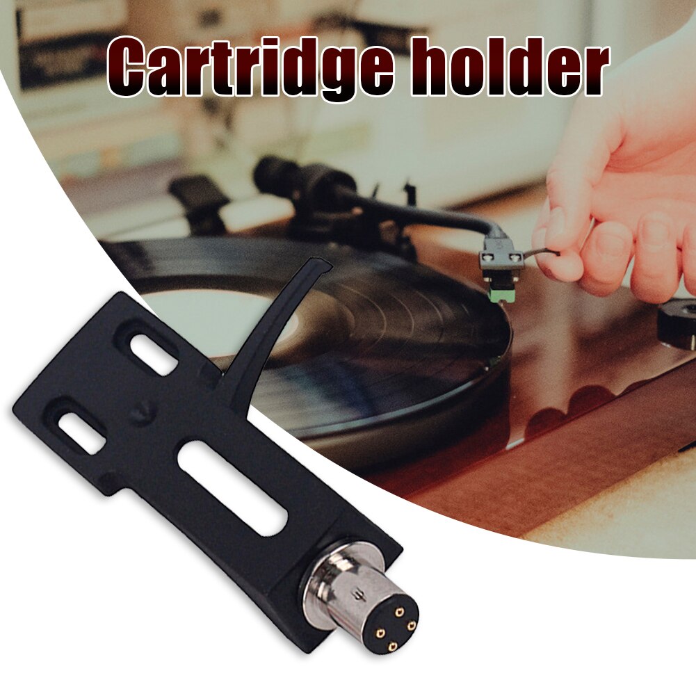 Universele Draaitafel Headshell Monteren Metalen Phono Cartridge Vervanging Fonograaf Hoofd Houder Met Stylus Lood Draad