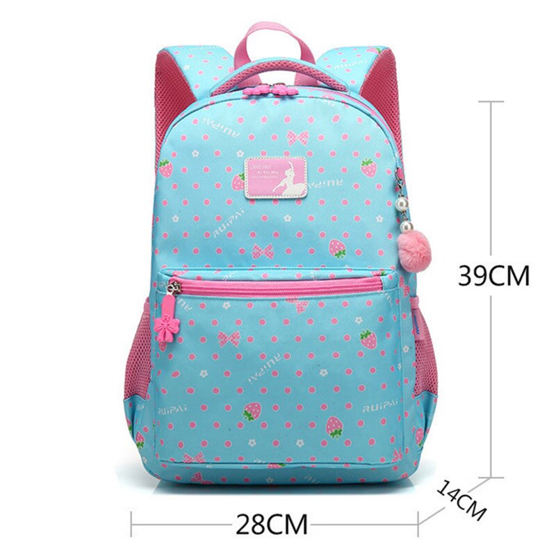 Junior High School Backpacks For Girls Primary Kids Bags two Size Large Capacity School Bags For Children Girls: sky blue small