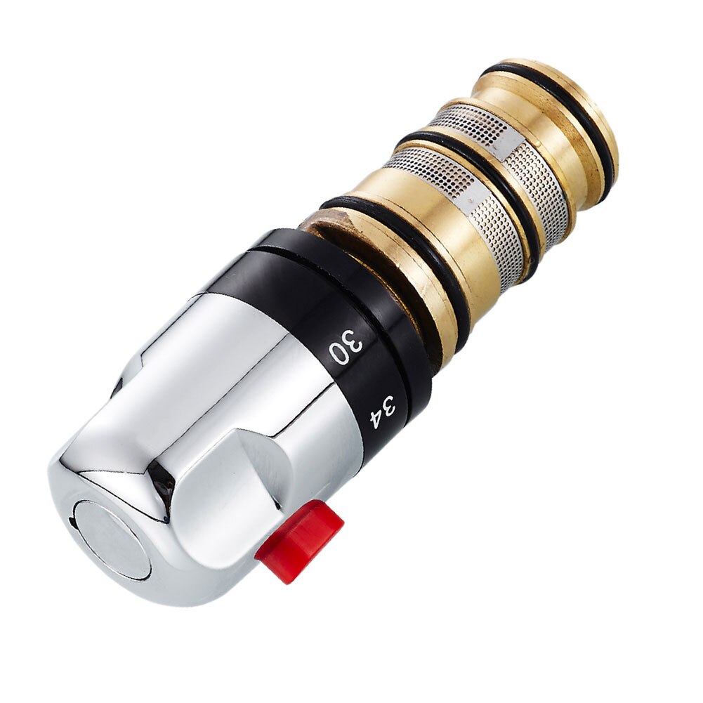 Messing Thermostatische Mengkraan Temperatuurregeling Keramische Klep Voor Zonneboiler Klep Onderdelen Keramische Cartridge Douche