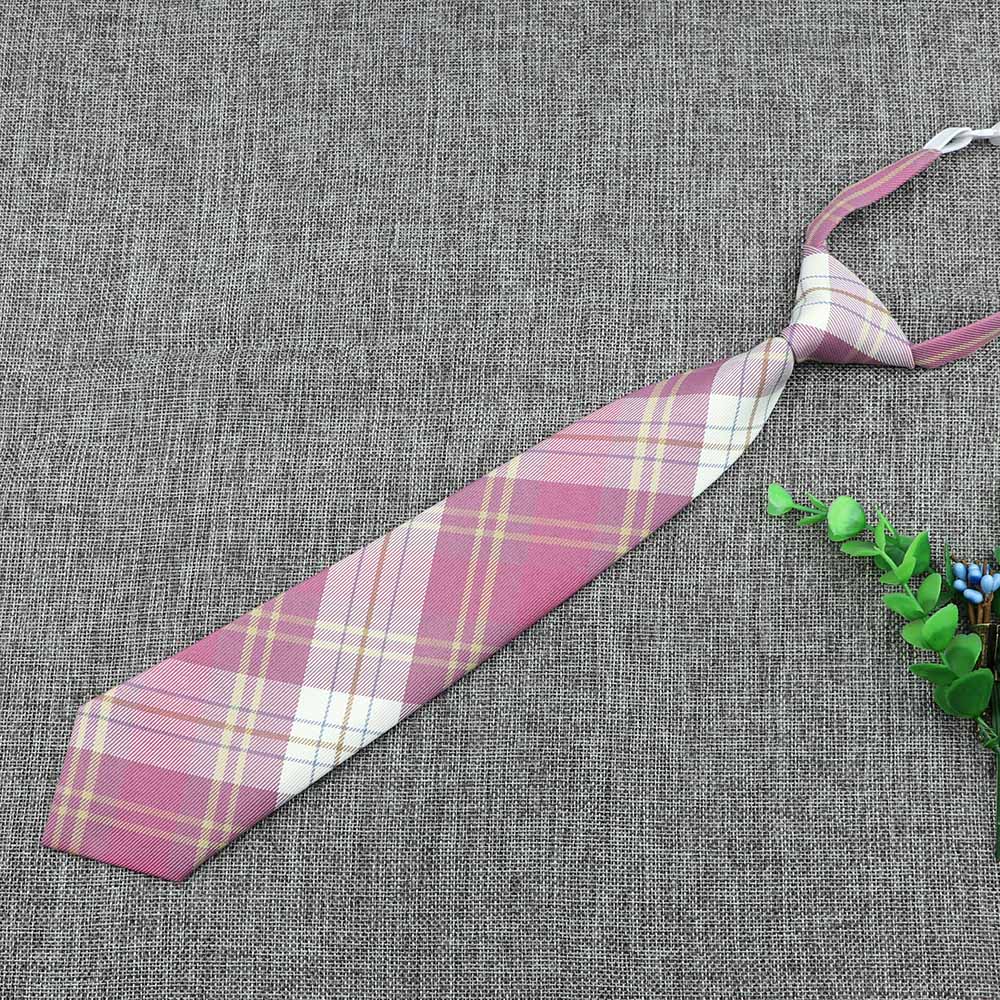 Uniforme paresseux, cravate, Plaid coloré rayé, motif papillon élastique, pour femmes, garçons et filles, accessoire de cravate mignon: 11