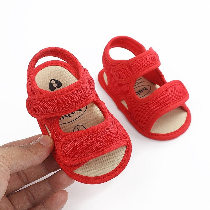 Sandales en maille respirante pour filles et garçons | Chaussures d'été pour -nés, chaussures pour nourrissons à semelle souple, premiers marcheurs, chaussure de berceau pour tout-petits