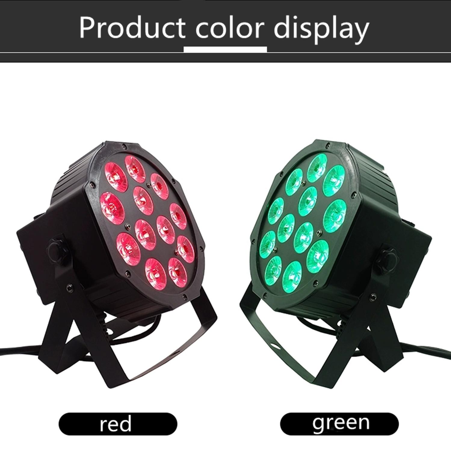 12x12W led Par lights RGBW 4in1 flat par led dmx512 disco lights stage dj equipment