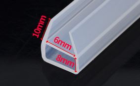 5 M F U H Vorm Glazen Deur Afdichtingen Silicone Rubber Douche Deur Vensterglas Seal Strip afdichting Raam Deur: U 6MM