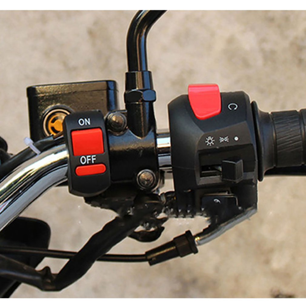 Universal Off-Road Motorcycle Electric Starter Handlebar Start & stop Button Durable Power Start-Up Power Switch