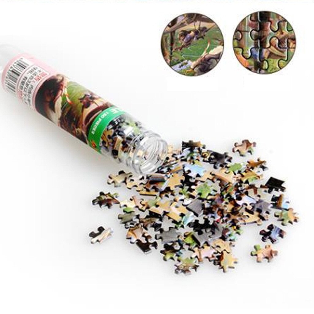 Puzzle 150 Pieces Kids Adults Mini Circular Tube Puzzles rompecabezas 150 piezas Puzzle Game Children Souptoys