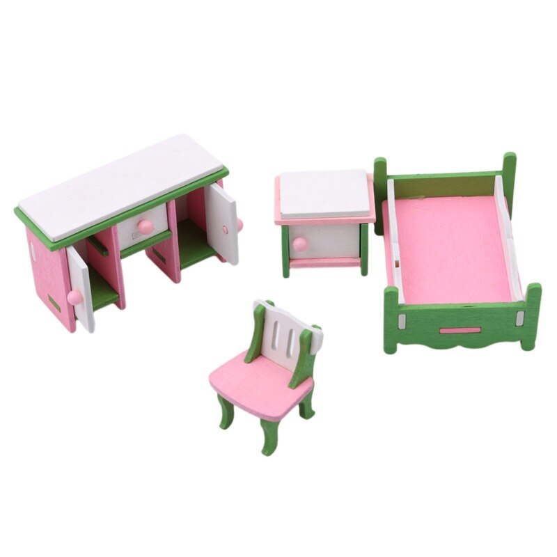 Miniature 1:12 Dollhouse Furniture for Dolls,Mini 3D Wooden Puzzle DIY Building Model Toys for Children: 897367