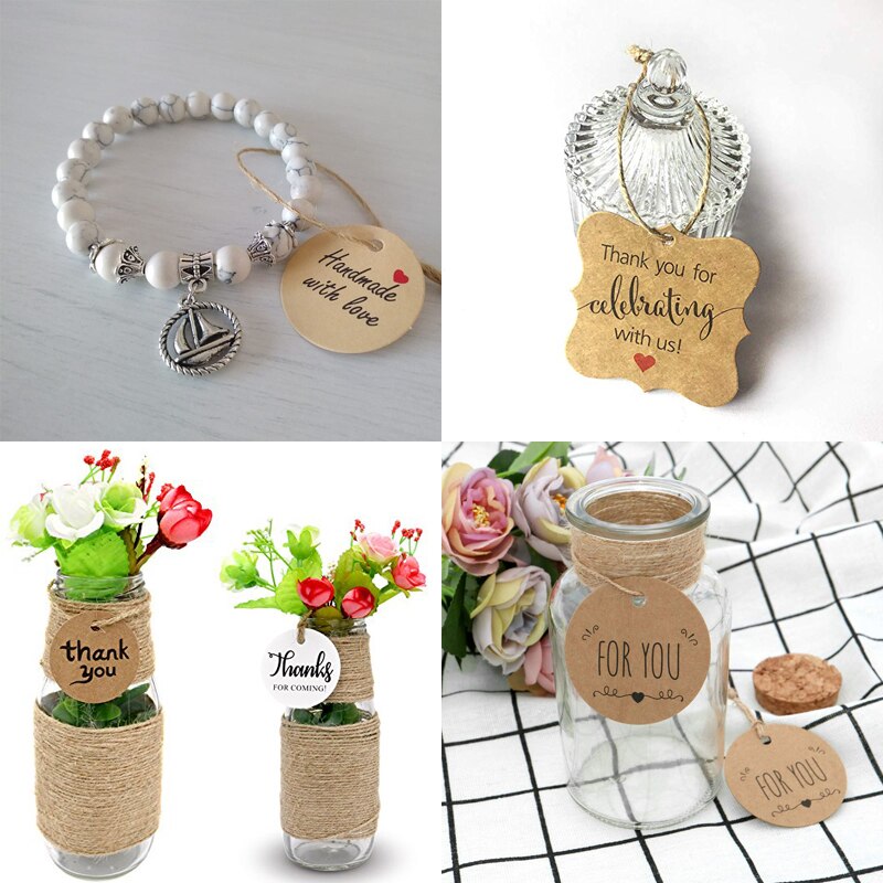 100Stck Danke Stichworte Feiern mit Uns danke für Kommende Handgemachten mit Liebe Stichworte Karten für Hochzeit Gefälligkeiten leer Hangtag