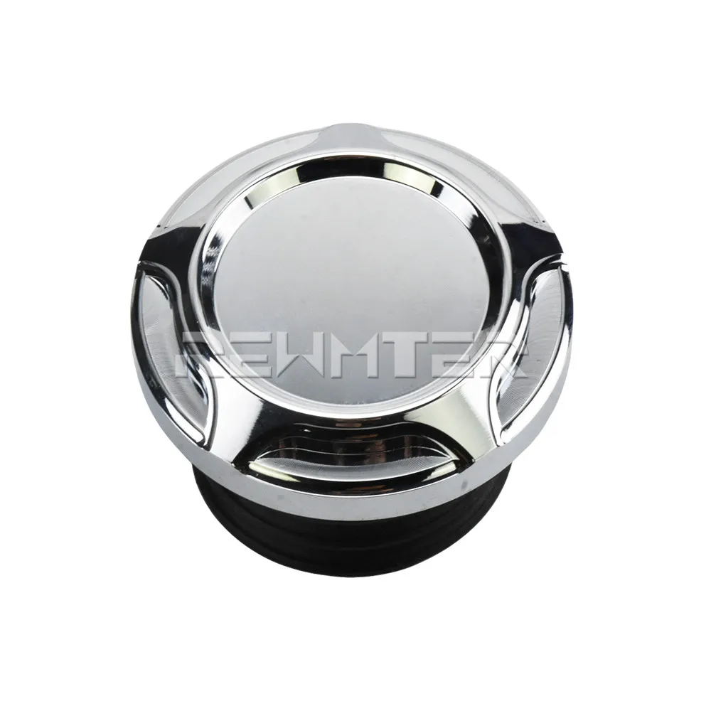 Motorcycle CNC Aluminum Fuel Gas Tank Vented Decorative Oil Cap For Harley Touring Road King Softail Dyna Sportster XL 1200 883: Clear