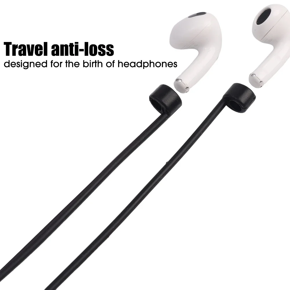 Cuerda de silicona antipérdida para auriculares AirPods 1, 2, 3 Pro, inalámbrica, Bluetooth, correa para el cuello, cordón, 4/1 Uds.