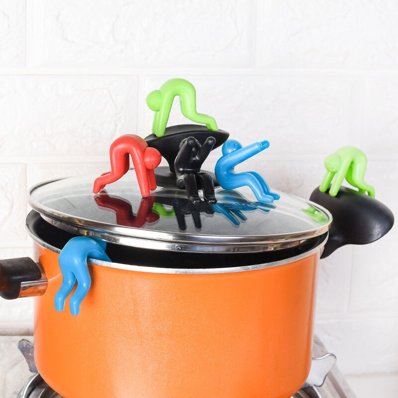 Soporte multifuncional de silicona para ollas, Kit universal de utensilios de cocina para el hogar, antidesbordamiento, para teléfono, 1 unidad