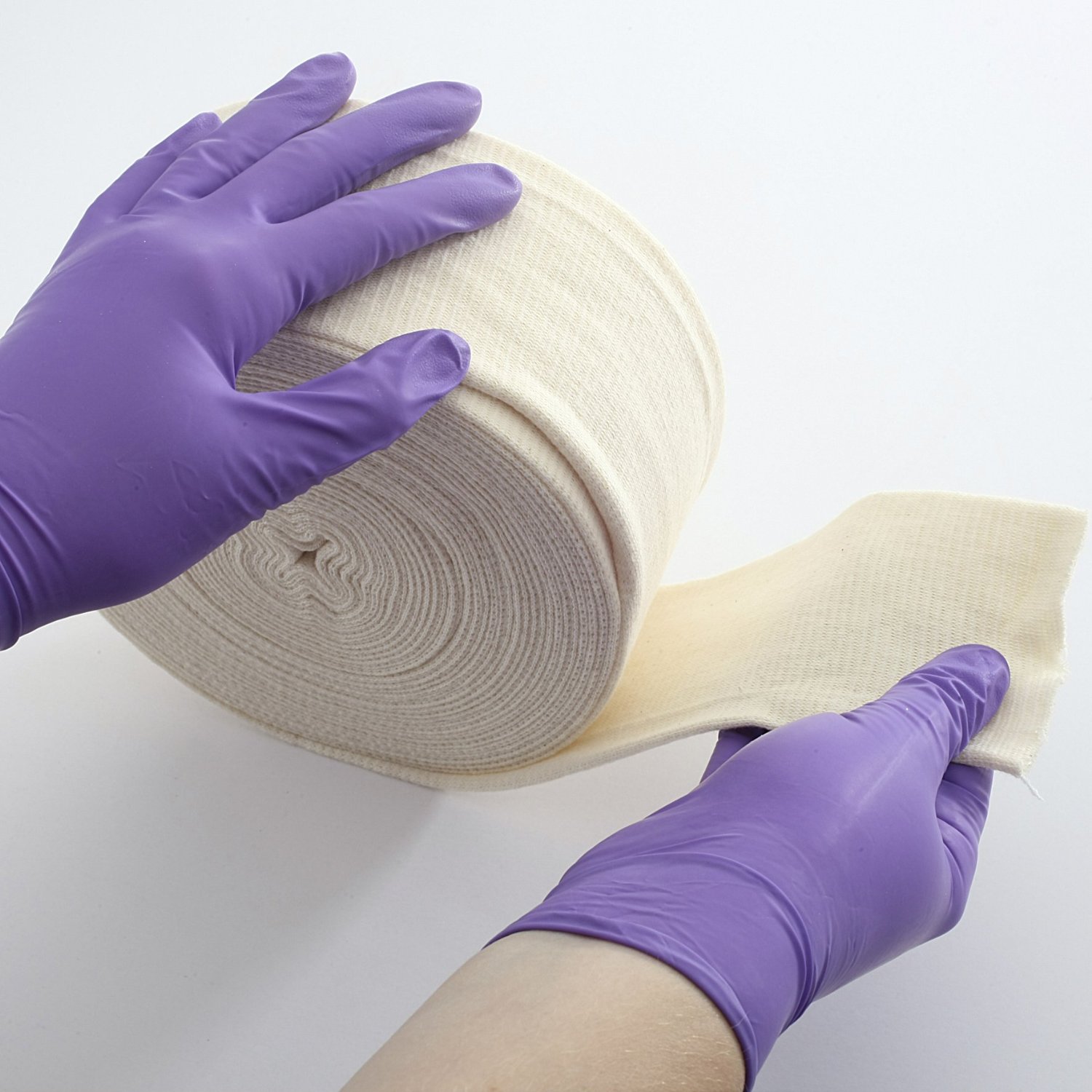 Vendaje Tubular de alta elasticidad, calcetines de yeso, relleno de algodón, cubierta de estiramiento de extremidades residuales artificiales, revestimiento de yeso y madera contrachapada