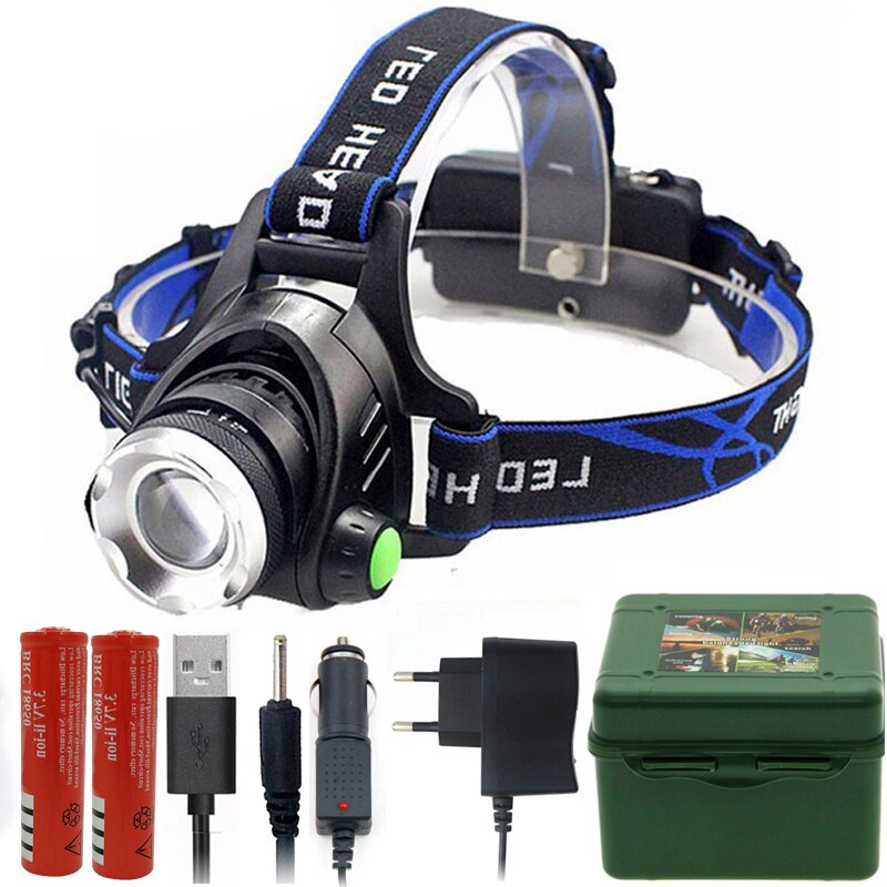 Sensor Headlight Camping Flashlight Head Light Torch Lamp Bulbs USB Rechargeable LED Headlamp 3000lm XM-L2 T6 Body Motion: Package D / XM-L T6