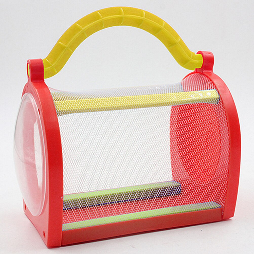 Kinderen Draagbare Plastic Insect Kooi Reptielen Living Doos Voeden Observatie Experiment Container
