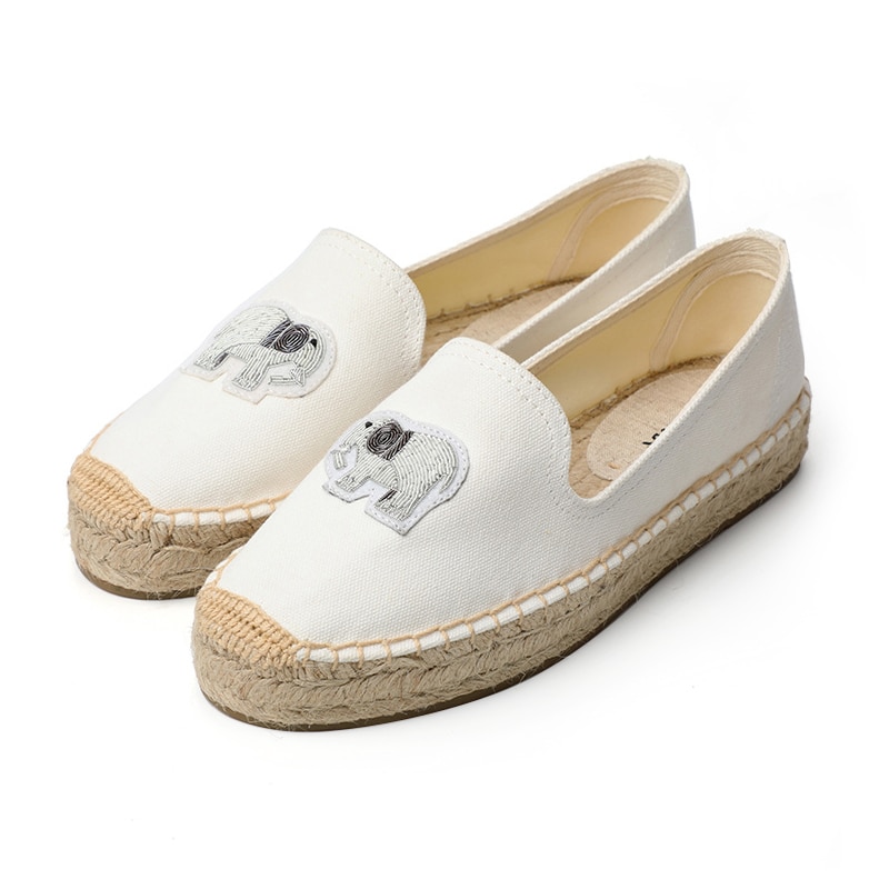 Espadrille à plate-forme sans lacet printemps pour femme