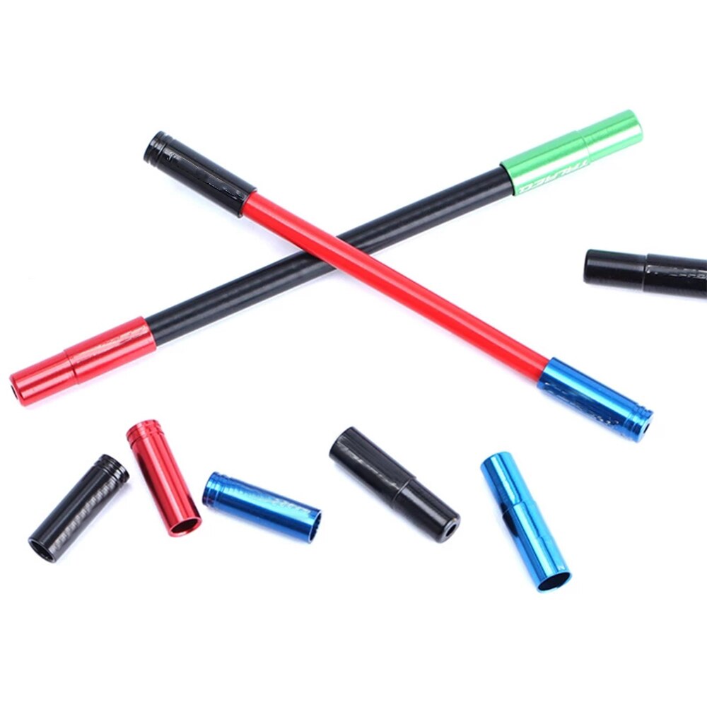 10 pcs Mountain Bike Shell Ferrules Crimping Bicycle Accessories Bicycle Gear Lever Cable end Tip Cover Brake Cable Cover