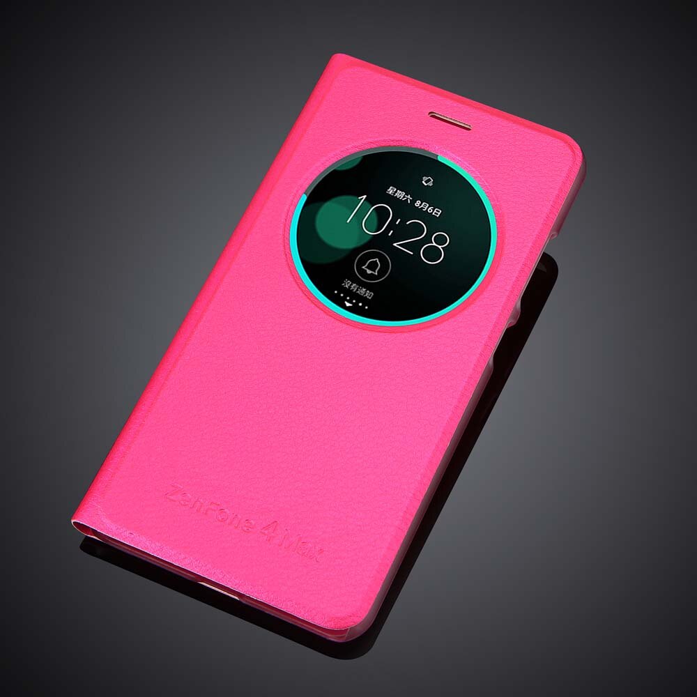 Luxe Case Voor ASUS ZenFone 4 Max ZC554KL 5.5 "& ZenFone 4 Flip pu Lederen Beschermende Telefoon Tas case Cover: For 4 Max ZC554KL / Rose