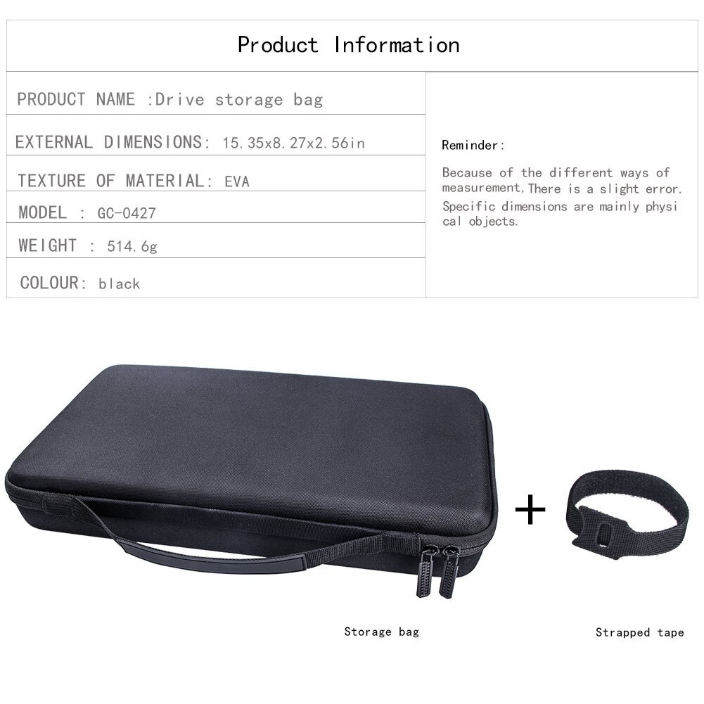 Almofada de tambor resistente a riscos à prova de choque fecho com zíper rígido caso protetor teclado armazenamento portátil para akai mpk mini play mk2