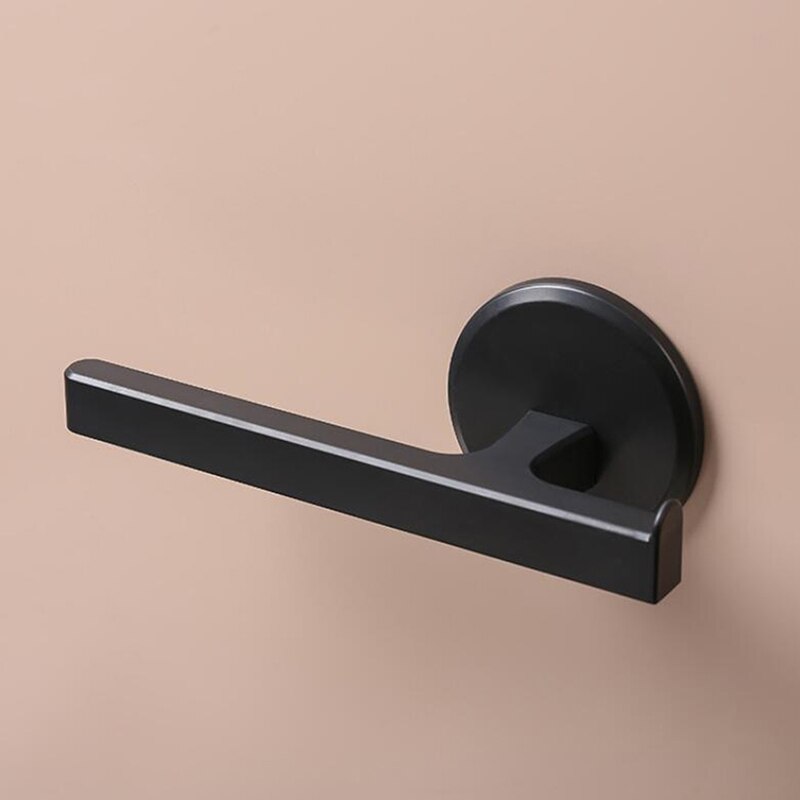 Toallero en forma de T, toallero para aseo, toallero de baño, toallero nórdico Simple, estante de almacenaje para Cocina: black
