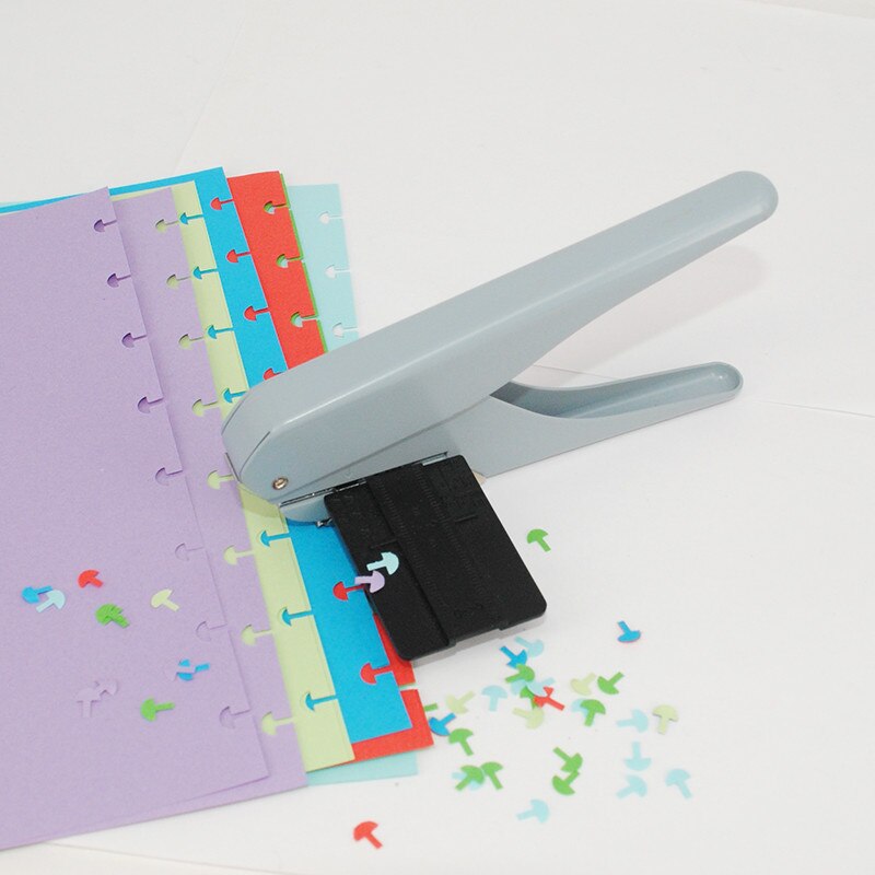 Metal Mushroom Hole Standard Punch T-shape Hole Book Punch Discs Binder Planner Binding Discs DIY Scrapbook Notebook Binder Ring