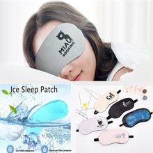 Froid refroidissement glace oeil masque Stress relaxant soulagement sommeil bandeau dessin animé sommeil yeux glace lunettes masque de couchage
