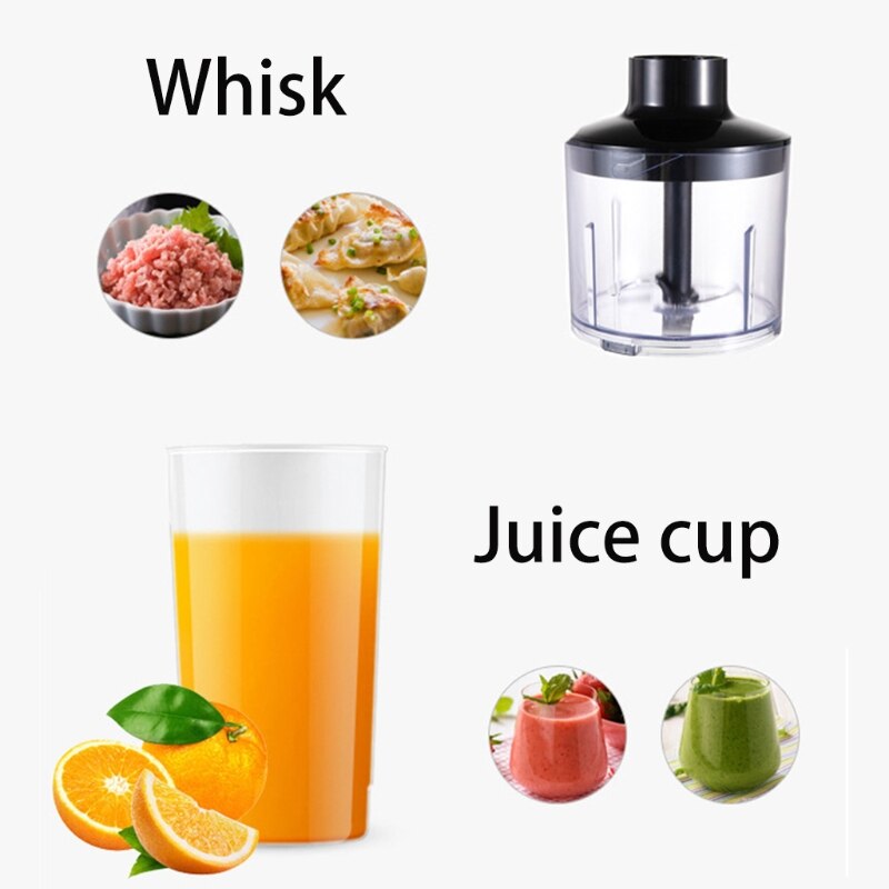 4-in-1 Multifunctional Hand Blender 220-240V, 300W Immersion Mixer, Chopping Bowl,Shaker Glass,Whisk Blender Cup Set