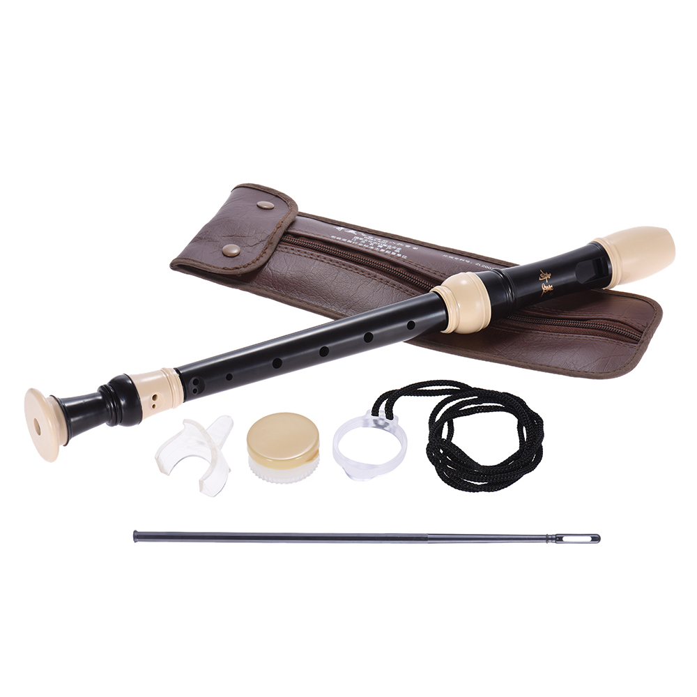 QM8A-23G Alto Recorder German Style 8 Hole Key of G Wind Musical Instrument with Cleaning Rod Carrying