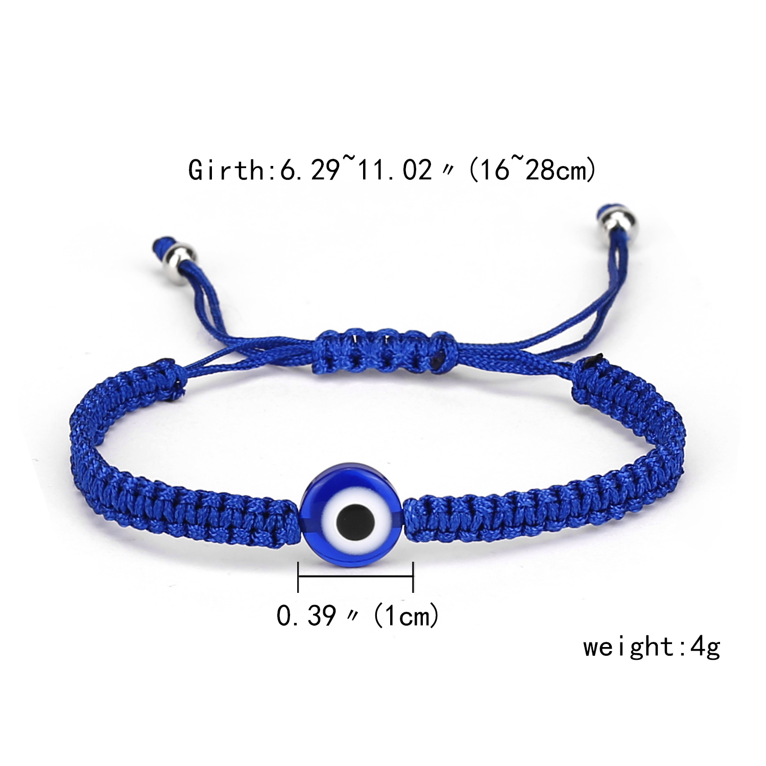 Gebed Turkse Hand Palm Evil Eye Gevlochten Armband Blauw Zwarte Kleur Nylon Draad Lucky Paar Armband & Bangles Sieraden Mannen vrouwen