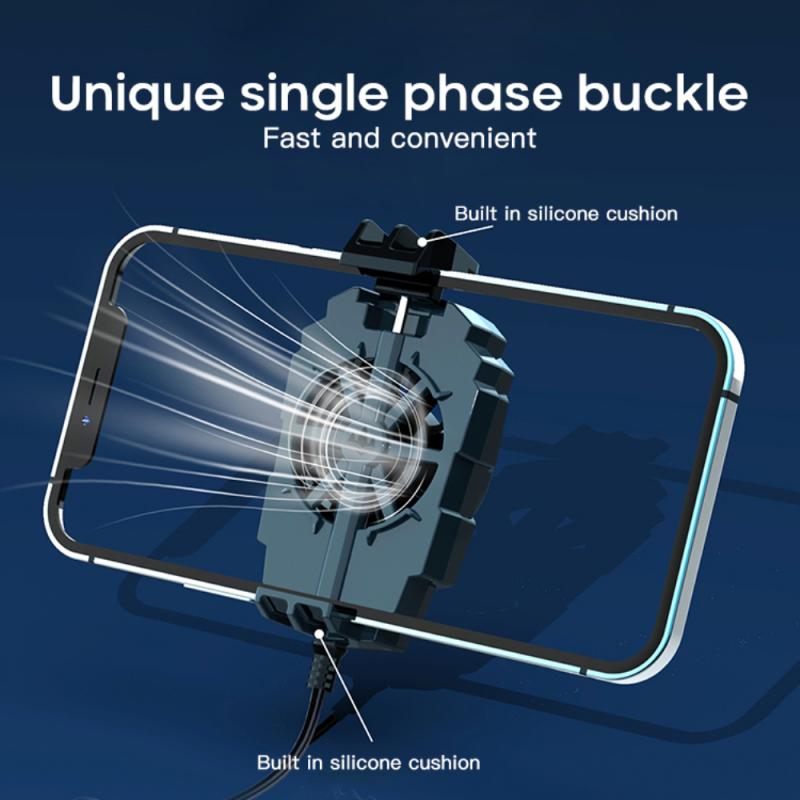 Mobile Phone Cooler Cooling Fan Gamepad Holder Bracket Fan Radiator For IPhone Huawei Xiaomi Tablet USB Mobile Phone Radiator