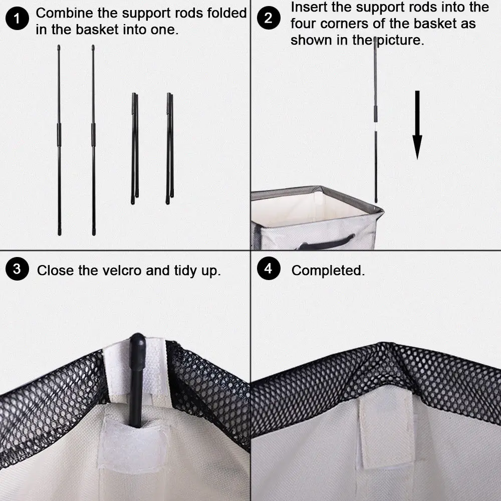 Rolling Laundry Hamper with wheels Waterproof and Collapsible Laundry Baskets For Clothes Toys Clothes Basket with Mesh Cover