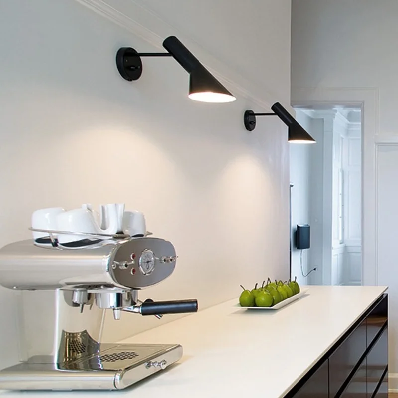 Nordiske designere jern aj led væglampe stue soveværelse moderne sengelampe indendørs belysning væglampe